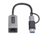 StarTech.com 2.5GbE USB-C to Ethernet Adapter with USB-A Converter - Fremsiden