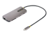 StarTech.com USB C Multiport Adapter, 4K 60Hz HDMI Video, 3 Pt 5Gbps USB-A Hub, 100W Power Delivery Pass-Through, GbE, SD/MicroSD, USB Type-C Mini Travel Dock, 12" / 30cm Cable - Venstre vinkel