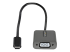StarTech.com USB C to VGA Adapter, 1080p USB Type-C to VGA Adapter Dongle, USB-C (DP Alt Mode) to VGA Monitor/Display Video Converter, Thunderbolt 3 Compatible, 12" Long Attached Cable - Venstre side