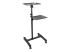 StarTech.com Mobile Projector and Laptop Stand/Cart, Heavy Duty Portable Projector Stand (2 Vented Shelves, hold 22lb/10kg each), Height Adjustable Rolling AV Presentation Cart with Wheels - Venstre vinkel