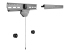 StarTech.com No-Stud TV Wall Mount, Low Profile Heavy Duty VESA TV Wall Mount for up to 80 inch Display (110lb/50kg), Universal Television Wall Mount, Studless Tilting Flat Screen Mount - Venstre vinkel