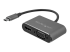 StarTech.com USB-C to VGA and HDMI Adapter - Høyre vinkel