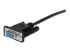 StarTech 0.5m Black Straight Through DB9 RS232 Serial Cable - Høyre vinkel