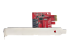 StarTech.com SATA PCIe Card, 2 Port PCIe SATA Expansion card, 6Gbps SATA Card, Full/Low Profile, PCI Express to SATA Adapter, ASM1061 Non-Raid SATA Controller Card - Venstre side