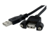 StarTech 3 ft Panel Mount USB Cable A to A F/M - Høyre vinkel