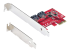 StarTech.com SATA PCIe Card, 2 Port PCIe SATA Expansion card, 6Gbps SATA Card, Full/Low Profile, PCI Express to SATA Adapter, ASM1061 Non-Raid SATA Controller Card - Venstre vinkel
