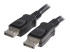 StarTech 0.5m Short DisplayPort 1.2 Cable with Latches DisplayPort 4k - Høyre vinkel