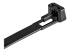 StarTech.com 10"(25cm) Reusable Cable Ties, 1/4"(7mm) wide, 2-1/2"(65mm) Bundle Dia. 50lb(22kg) Tensile Strength, Releasable Nylon Ties, Indoor/Outdoor, 94V-2/UL Listed, 100 Pack, Black - Nærbilde