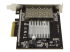 StarTech.com Quad Port 10G SFP+ Network Card, Intel XL710 Open SFP+ Converged Adapter, PCIe 10 Gigabit Ethernet Server NIC, 10GbE Fiber Optic LAN Card Dell PowerEdge HPE ProLiant, NIC Card - Høyre side