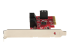 StarTech.com SATA PCIe Card, 6 Port PCIe SATA Expansion card, 6Gbps SATA Card, Low/Full Profile, Stacked SATA Connectors, ASM1166 Non-Raid SATA Controller Card - Venstre side