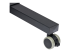 StarTech.com Mobile Projector and Laptop Stand/Cart, Heavy Duty Portable Projector Stand (2 Vented Shelves, hold 22lb/10kg each), Height Adjustable Rolling AV Presentation Cart with Wheels - Nærbilde