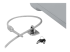 Compulocks Anchoring Point for Security Cable Locks - Høyre vinkel