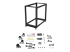 StarTech.com 18U 19" Open Frame Server Rack, 4 Post Adjustable Depth 22-40" Mobile, Free Standing Rolling Network/Computer Equipment Data Rack, Dell PowerEdge, HP ProLiant ThinkServer - Fremsiden