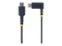 StarTech 1ft (30cm) USB C Charging Cable Right Angle, 60W PD 3A, Heavy Duty Fast Charge USB-C Cable, USB 2.0 Type-C, Durable and Rugged Aramid Fiber, S20/iPad/Pixel - Fremsiden