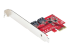 StarTech.com SATA PCIe Card, 2 Port PCIe SATA Expansion card, 6Gbps SATA Card, Full/Low Profile, PCI Express to SATA Adapter, ASM1061 Non-Raid SATA Controller Card - Venstre vinkel