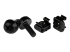 Startech 50 Pack 10-32 Server Rack Cage Nuts and Screws with Washers, Rack Mount Hardware Kit, Network/IT Equipment Cabinet Clip/Captive Nuts & Bolts for Square Rack Holes, Black, TAA - Fremsiden