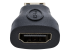 StarTech.com Mini HDMI to HDMI Adapter, 4K High Speed HDMI Adapter, 4K 30Hz Ultra HD High Speed HDMI Adapter, HDMI 1.4, Gold Plated Connectors, UHD Mini HDMI Adapter 4K, Black - Høyre side