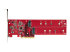 StarTech.com Dual M.2 PCIe SSD Adapter Card, x8 / x16 Dual NVMe or AHCI M.2 SSD to PCI Express 4.0, Up to 7.8GBps/Drive, For 2242/2260/2280/22110mm PCIe M-Key M2 SSDs, Bifurcation Required - Topp