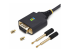 StarTech.com 1ft/30cm USB to Null Modem Serial Adapter Cable, FTDI, RS232 - Høyre vinkel
