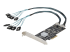 StarTech.com 8 Port SATA PCIe Card, PCI Express 6Gbps SATA Expansion Card with 4 Host Controllers, SATA PCIe Controller Card, PCI-e x4 Gen 2 to SATA III Adapter Card, Drive Cables Incl. - Venstre vinkel
