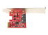 StarTech.com SATA PCIe Card, 2 Port PCIe SATA Expansion card, 6Gbps SATA Card, Full/Low Profile, PCI Express to SATA Adapter, ASM1062R SATA RAID Controller Card - Høyre side