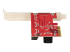 StarTech.com SATA PCIe Card, 6 Port PCIe SATA Expansion card, 6Gbps SATA Card, Low/Full Profile, Stacked SATA Connectors, ASM1166 Non-Raid SATA Controller Card - Tilbake