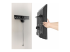 StarTech.com No-Stud TV Wall Mount, Low Profile Heavy Duty VESA TV Wall Mount for up to 80 inch Display (110lb/50kg), Universal Television Wall Mount, Studless Tilting Flat Screen Mount - Venstre vinkel