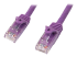 StarTech.com 2m CAT6 Ethernet Cable, 10 Gigabit Snagless RJ45 650MHz 100W PoE Patch Cord, CAT 6 10GbE UTP Network Cable w/Strain Relief, Purple, Fluke Tested/Wiring is UL Certified/TIA - Høyre vinkel