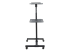 StarTech.com Mobile Projector and Laptop Stand/Cart, Heavy Duty Portable Projector Stand (2 Vented Shelves, hold 22lb/10kg each), Height Adjustable Rolling AV Presentation Cart with Wheels - Høyre side