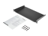 StarTech.com 1U Fixed Server Rack Mount Shelf, 10in Deep Steel Universal Cantilever Tray for 19" AV/Data/Network Equipment Rack with Cage Nuts & Screws, 44lbs Weight Capacity, 10" Deep - Høyre vinkel