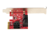 StarTech.com SATA PCIe Card, 6 Port PCIe SATA Expansion card, 6Gbps SATA Card, Low/Full Profile, Stacked SATA Connectors, ASM1166 Non-Raid SATA Controller Card - Høyre side