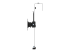 StarTech.com Cubicle Monitor Mount, Cubicle Wall Single Monitor Hanger, Up to 34" VESA Mount Display, Height Adjustable Ergonomic Office Cubicle Hanging Flat Panel Hook & Clamp Bracket - Høyre side