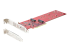 StarTech.com Dual M.2 PCIe SSD Adapter Card, x8 / x16 Dual NVMe or AHCI M.2 SSD to PCI Express 4.0, Up to 7.8GBps/Drive, For 2242/2260/2280/22110mm PCIe M-Key M2 SSDs, Bifurcation Required - Venstre vinkel