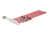StarTech.com Dual M.2 PCIe SSD Adapter Card, x8 / x16 Dual NVMe or AHCI M.2 SSD to PCI Express 4.0, Up to 7.8GBps/Drive, For 2242/2260/2280/22110mm PCIe M-Key M2 SSDs, Bifurcation Required - Venstre vinkel