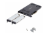 StarTech.com Dual-Bay M.2 NVMe SSD Removable Mobile Rack for PCIe x8 Slot - Venstre vinkel