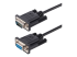StarTech.com 3m RS232 Serial Null Modem Cable, Crossover Serial Cable w/Al-Mylar Shielding, DB9 Serial COM Port Cable Female to Male, Compatible w/DTE Devices - Høyre vinkel