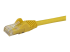 StarTech.com 2m CAT6 Ethernet Cable, 10 Gigabit Snagless RJ45 650MHz 100W PoE Patch Cord, CAT 6 10GbE UTP Network Cable w/Strain Relief, Yellow, Fluke Tested/Wiring is UL Certified/TIA - Nærbilde