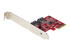 StarTech.com SATA PCIe Card, 2 Port PCIe SATA Expansion card, 6Gbps SATA Card, Full/Low Profile, PCI Express to SATA Adapter, ASM1062R SATA RAID Controller Card - Venstre vinkel