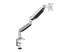 Startech Desk Mount Monitor Arm, Heavy Duty Ergonomic VESA Monitor Arm, Single Display up to 9kg, Full Motion, Height Adjustable, Articulating, Aluminum, C-Clamp/Grommet, Silver - Venstre vinkel
